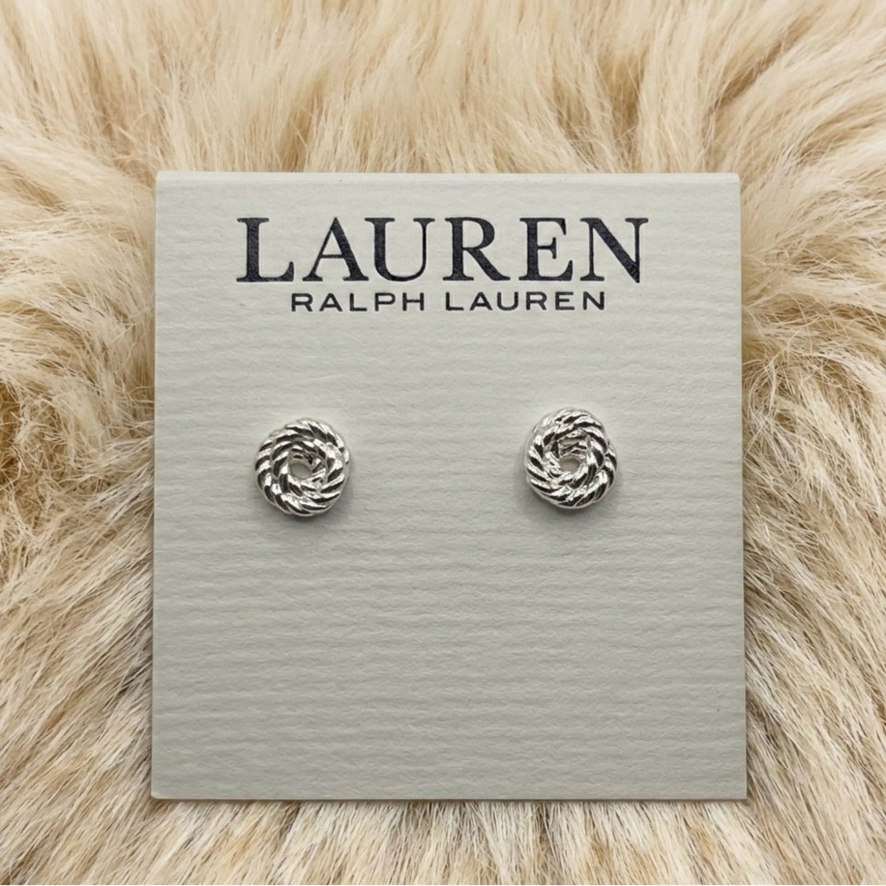 Ralph Lauren Rope Knot Stud Earrings